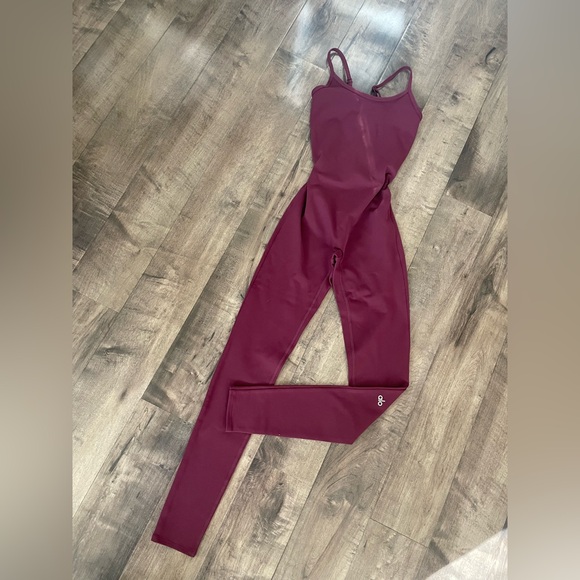 ALO Yoga Burgundy Jumpsuit XXS